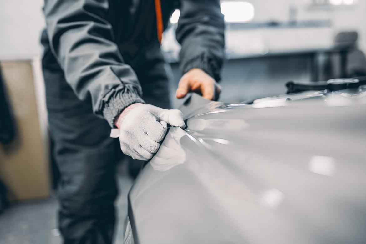 gray paint on car